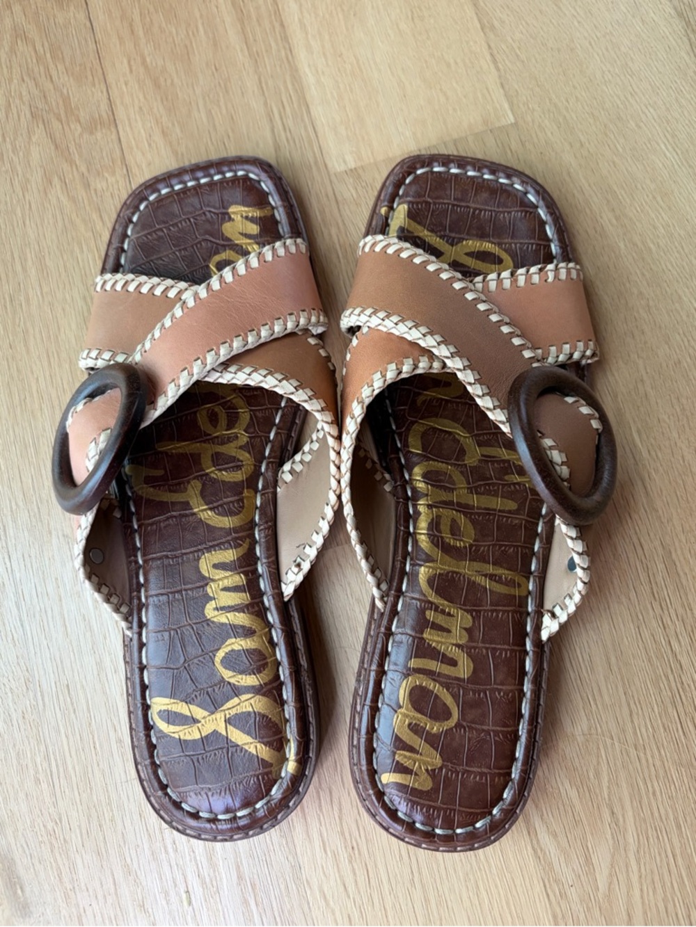 Sam Edelman Harlie Leather sandal slides -size 7.5